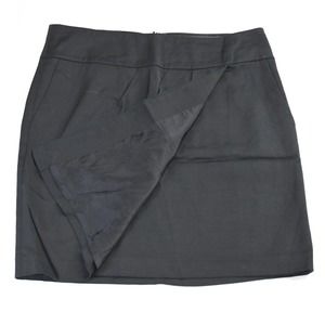 Banana‎ Republic 12 Black Pleated Pockets Stretch Womens Straight Pencil Skirt
